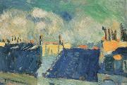 pablo picasso blue roofs oil painting picture wholesale